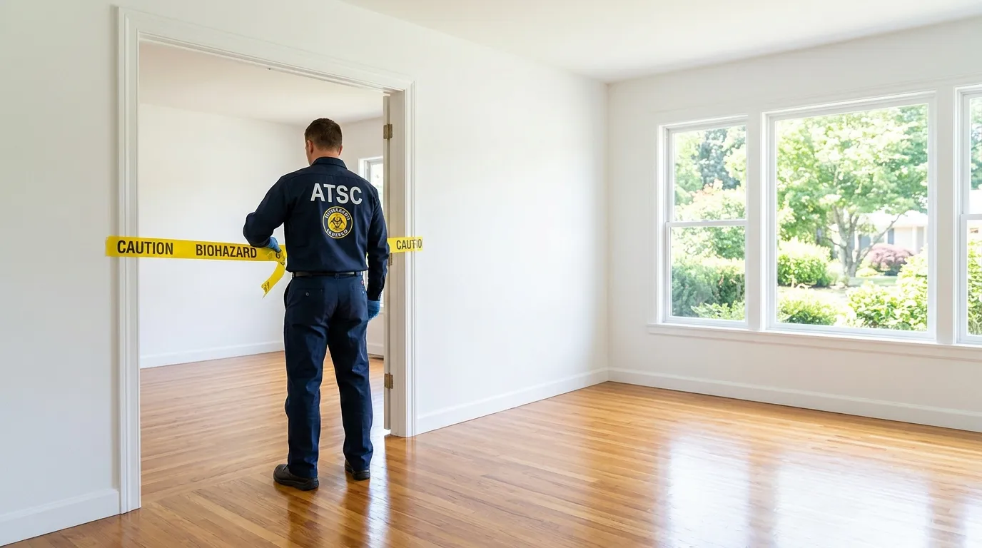 Certified biohazard cleanup crew performing Trauma Scene Cleanup in South Plainfield